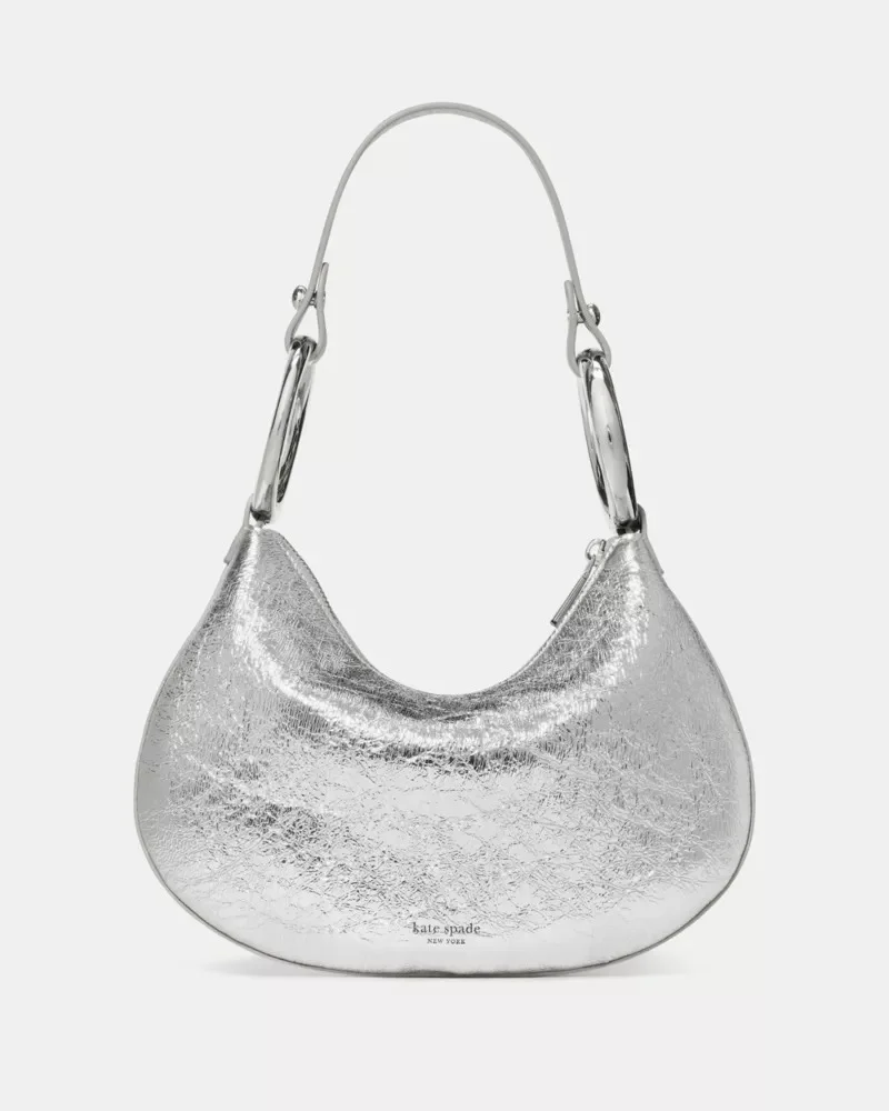 The Crinkle Metallic Bangle Bag - 1