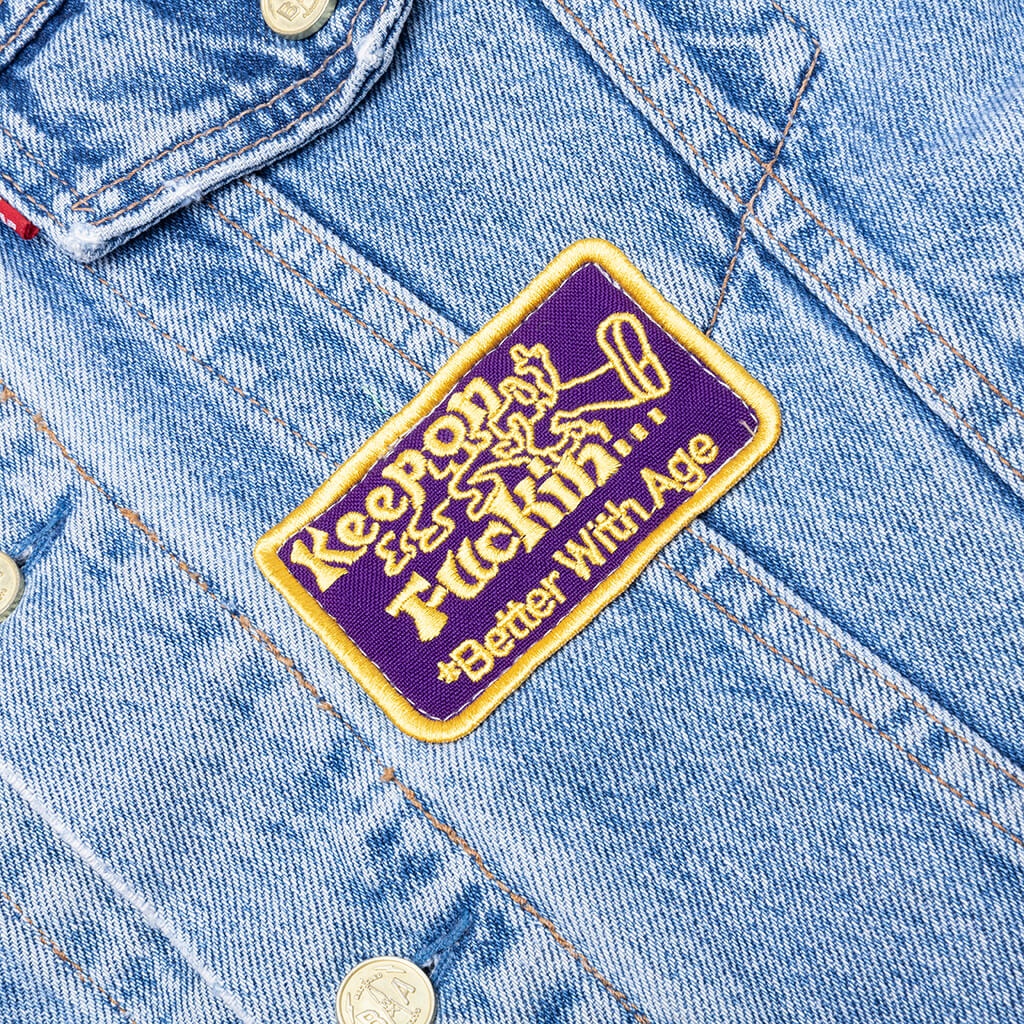 Better With Age CHARLATAN REVERSIBLE DENIM/BASEBALL JACKET
