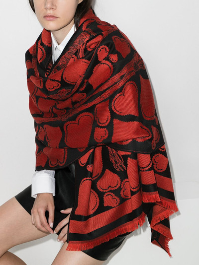 Alexander McQueen Love Letter scarf outlook