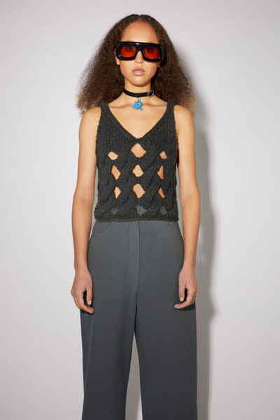 Acne Studios Hand knit tank top - Anthracite grey outlook