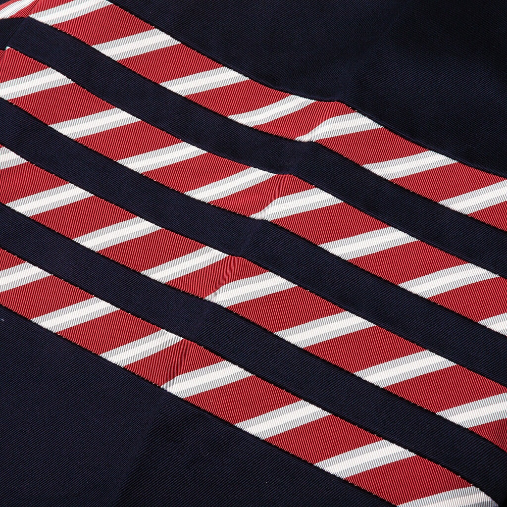 BELT LOOP STRAIGHT LEG W/ SILK 4 BAR TROUSER - NAVY - 4