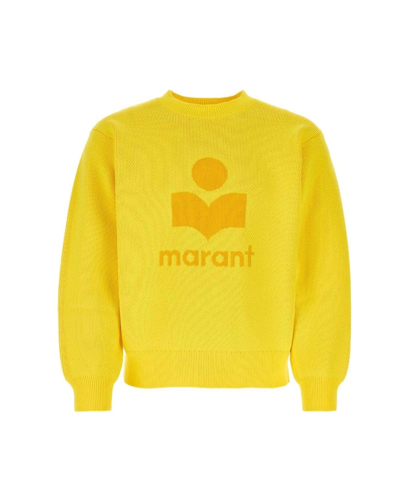 Logo Intarsia Knitted Crewneck Jumper - 1