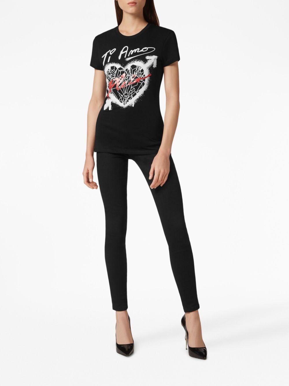 Sexy Pure Fit heart-print T-shirt - 2