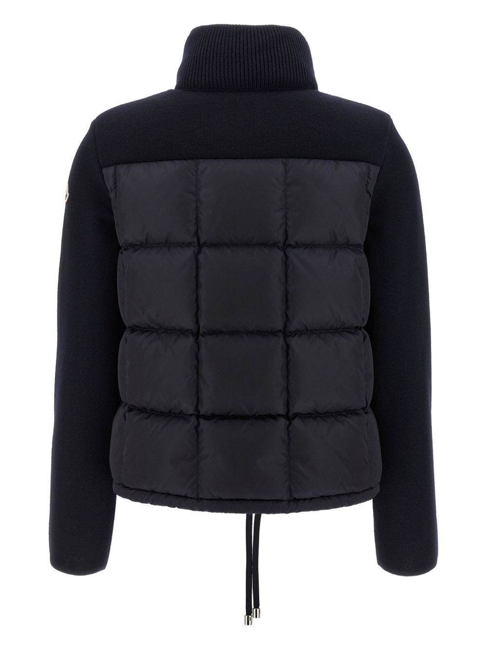 knitted-panels puffer jacket - 2