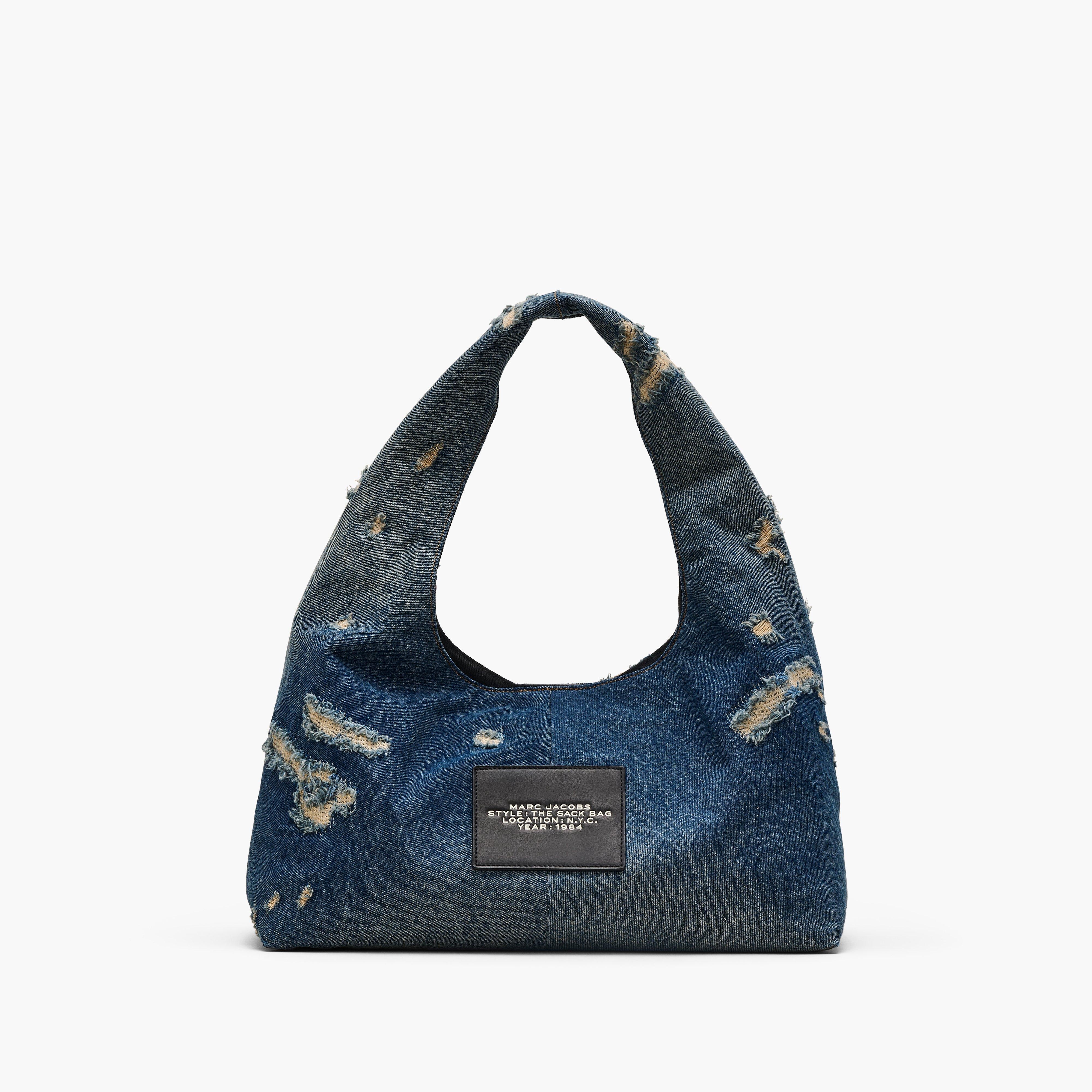 値下げ可MARC JACOBS THE SACK BAG デニムリボンバッグ - メルカリ