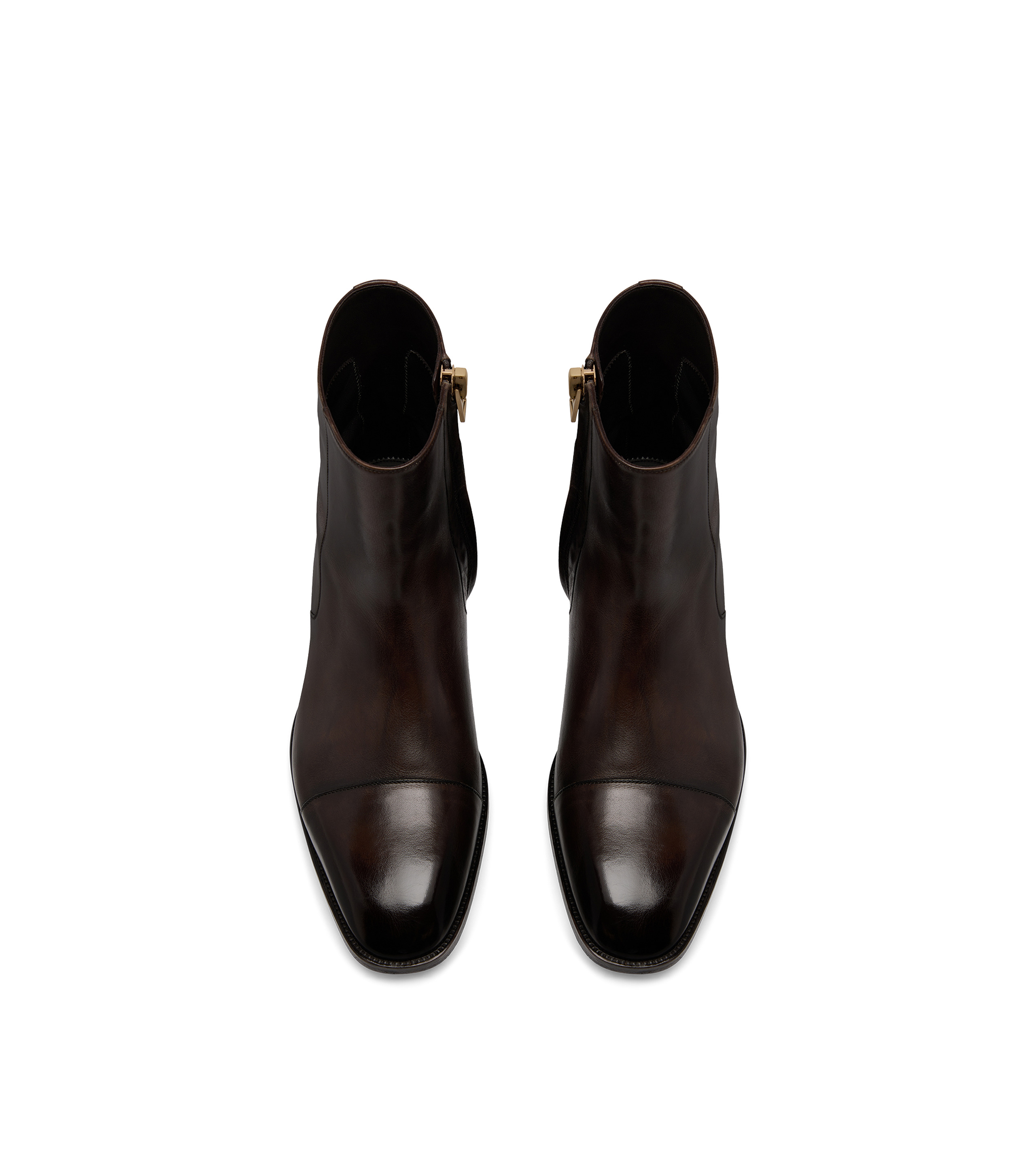BURNISHED LEATHER HAINAUT ZIP BOOT - 2