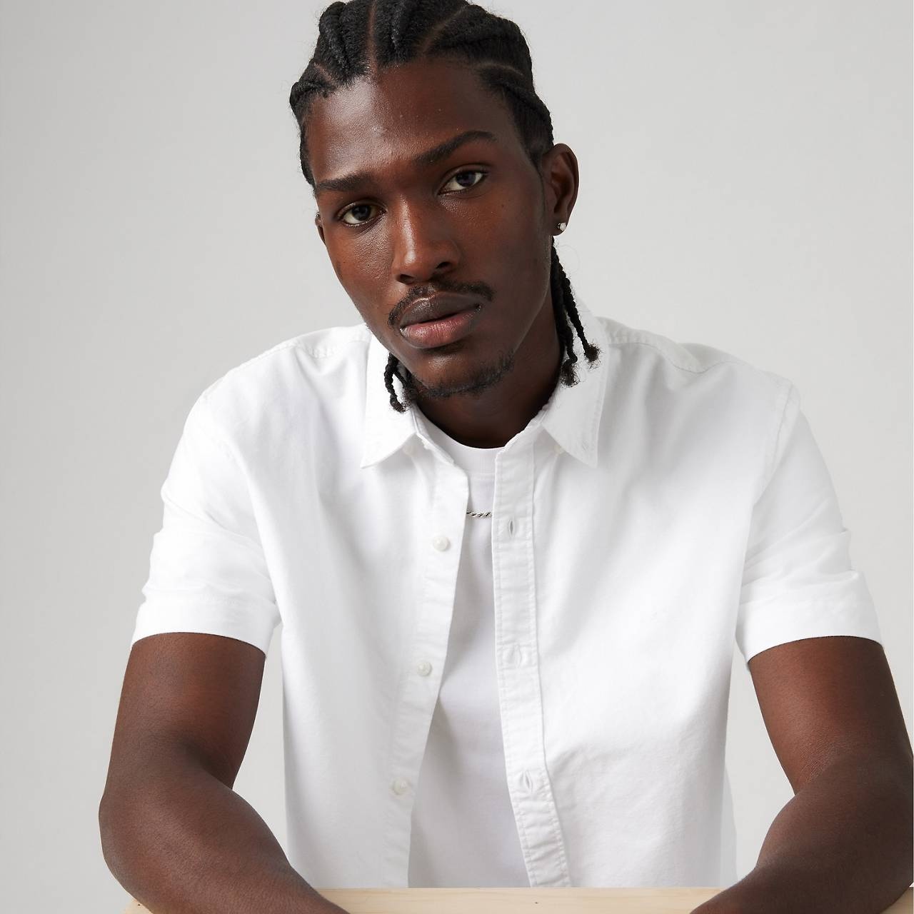 SHORT SLEEVE AUTHENTIC BUTTON-DOWN SHIRT - 5