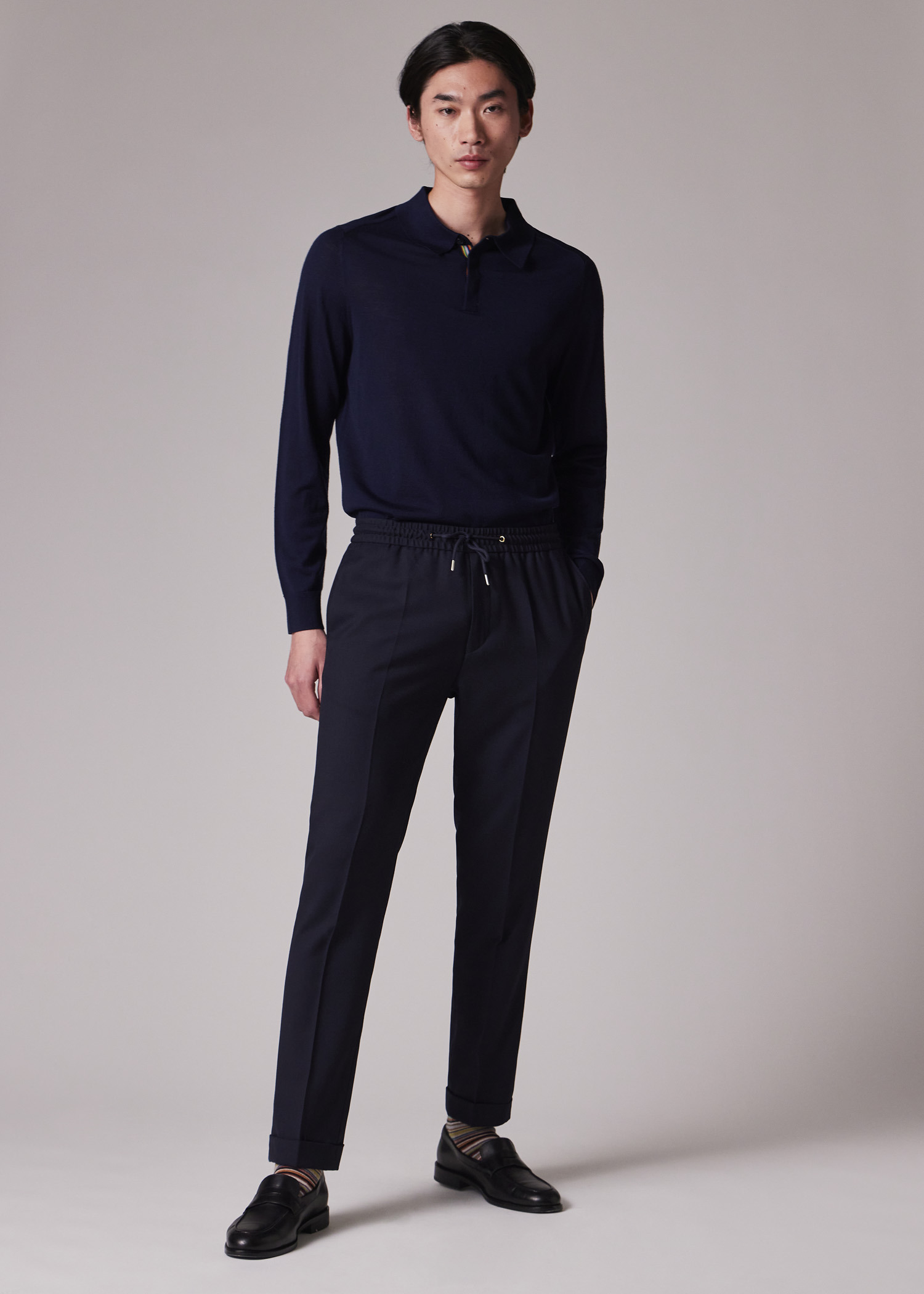 A Suit To Travel In - Slim-Fit Drawstring-Waist Wool Pants - 5