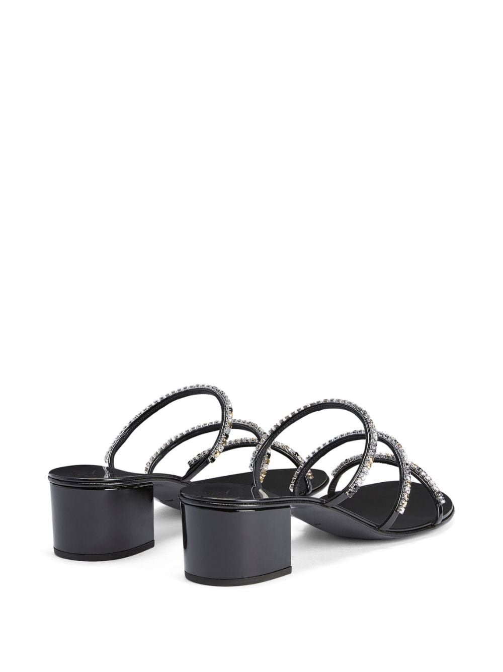Dark Colorful 40mm embellished sandals - 3