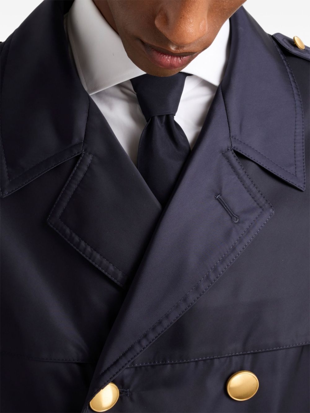 pointed-tip silk tie - 4