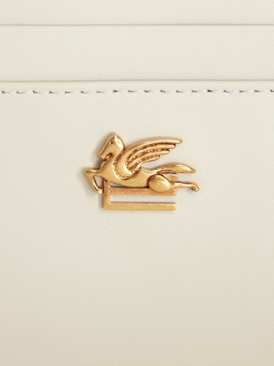 LEATHER CARD HOLDER WITH PEGASO - 3