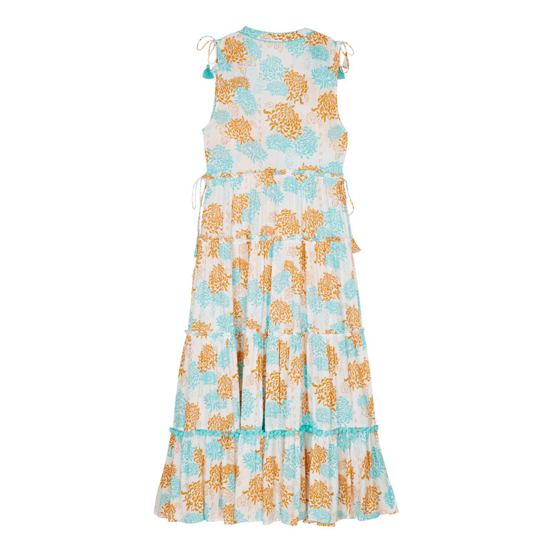 Vilebrequin Women Maxi Dress Iridescent Flowers of Joy- Vilebrequin x Poupette St Barth outlook