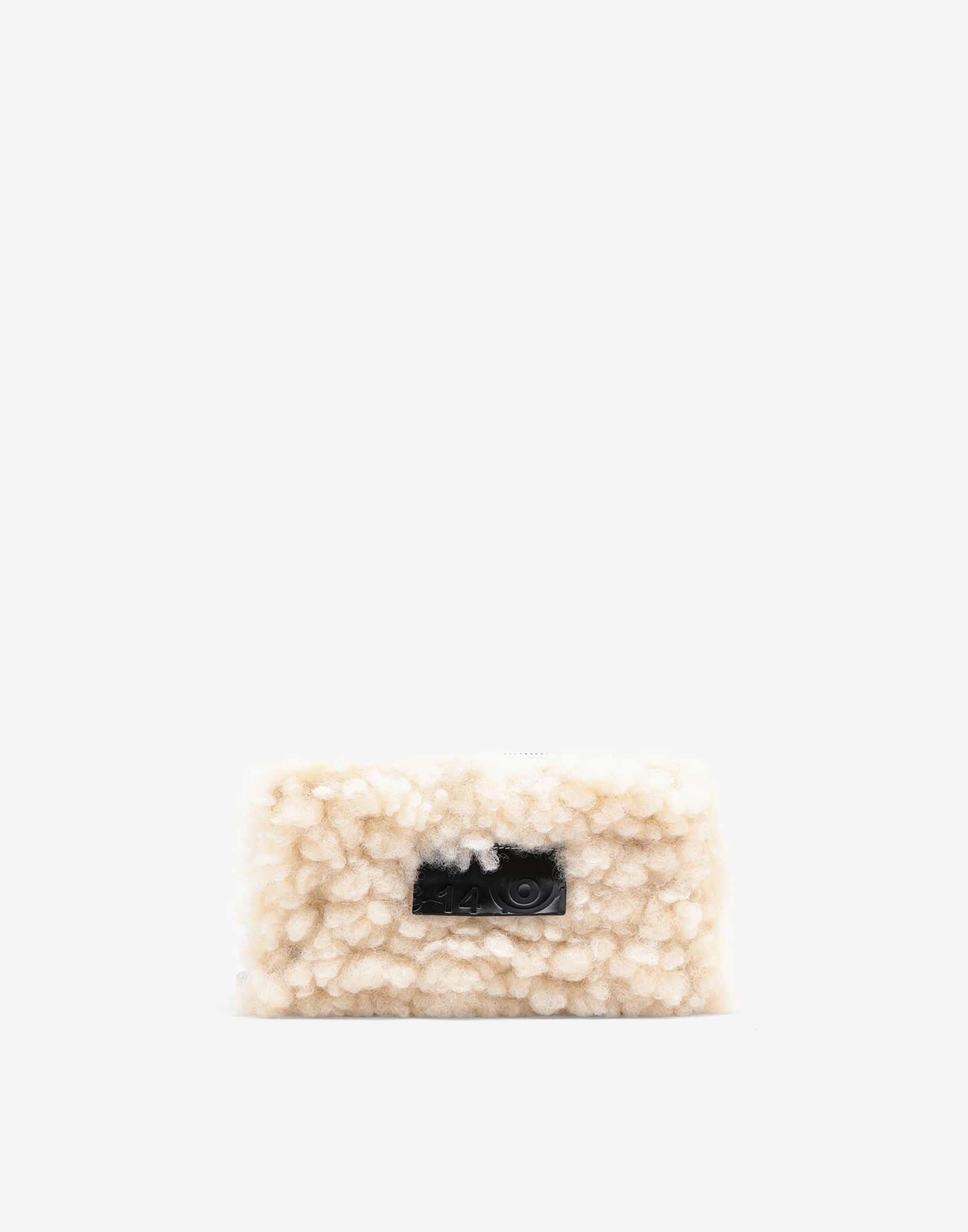 Faux shearing large wallet - 1