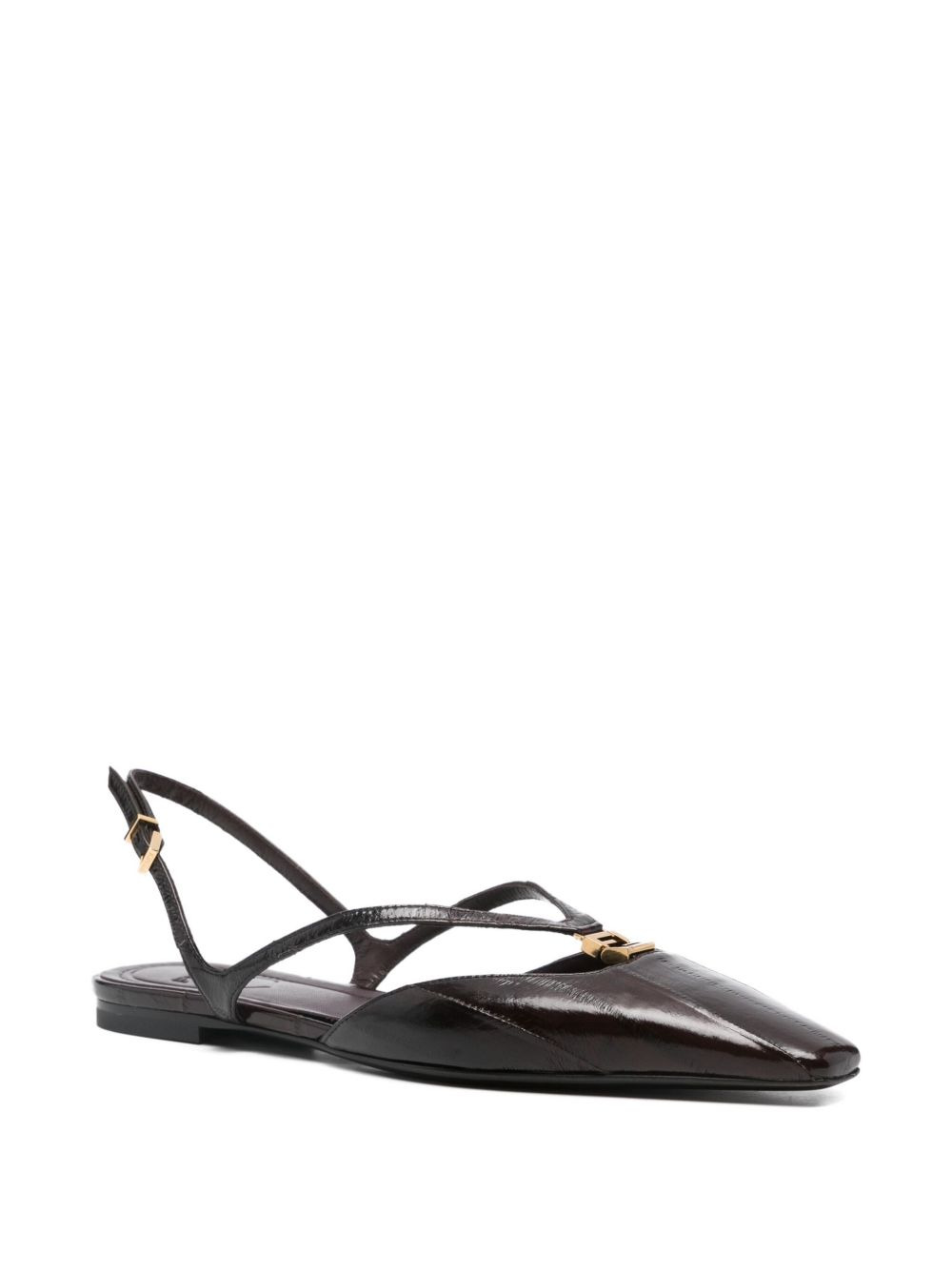 logo-plaque flap pumps - 2