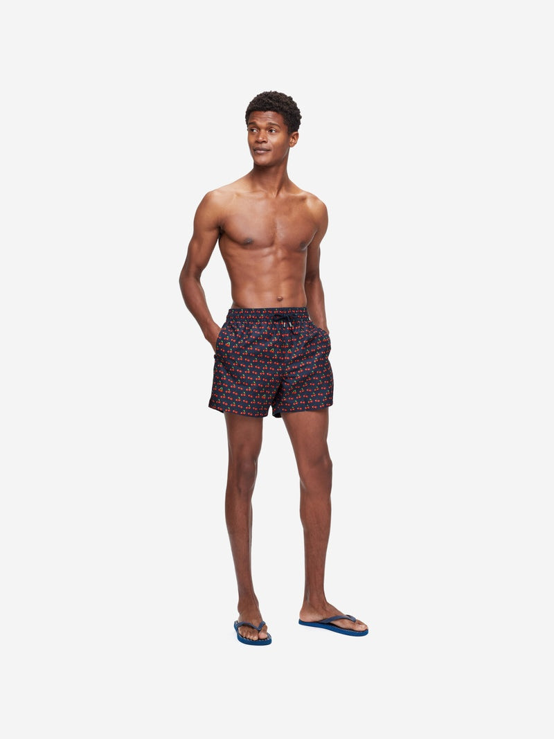 Derek Rose Men's Short Swim Shorts Maui 41 Navy outlook