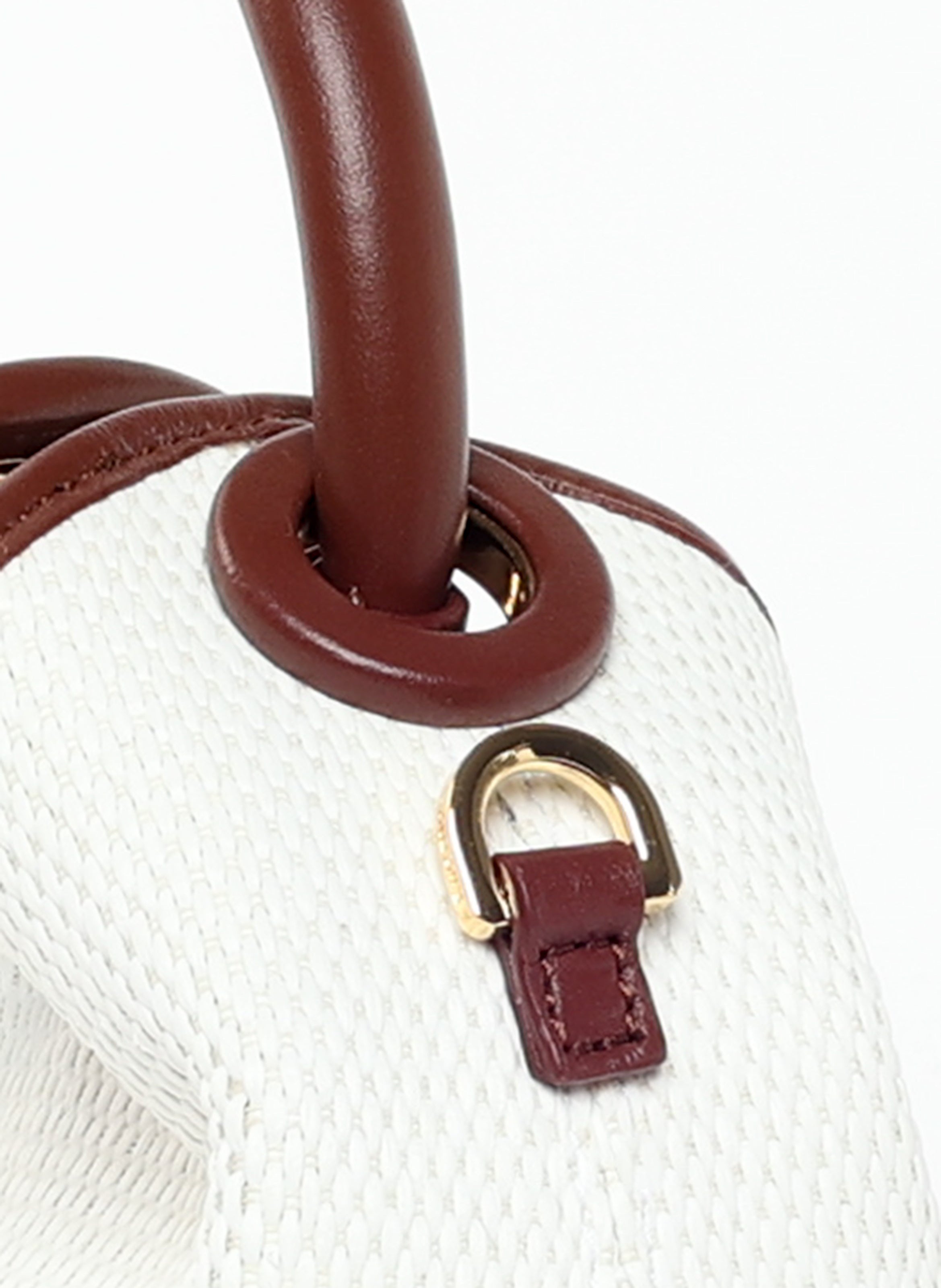 Madeleine Raffia White/Russet 5