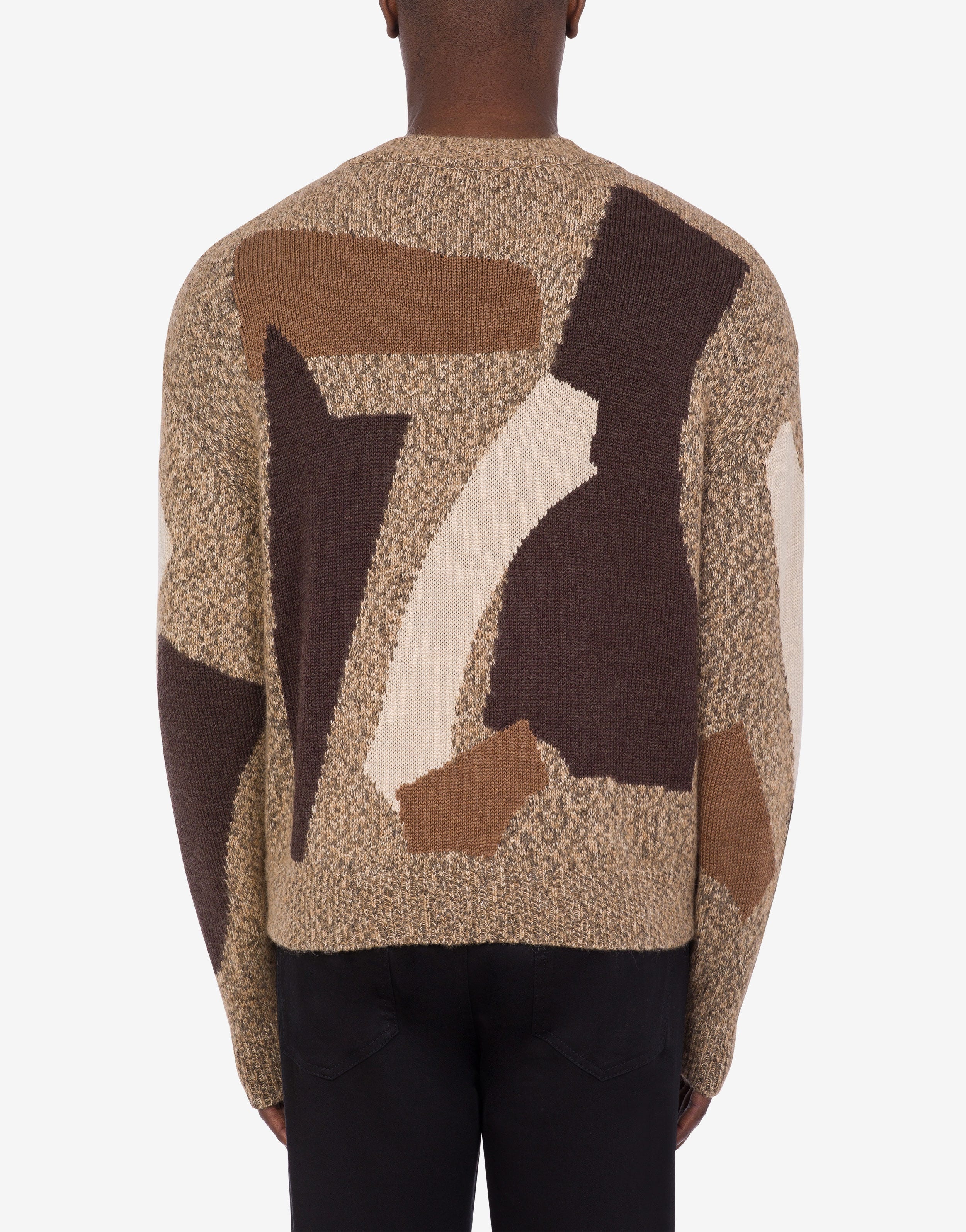 PATCHWORK ALPACA AND COTTON JUMPER - 3