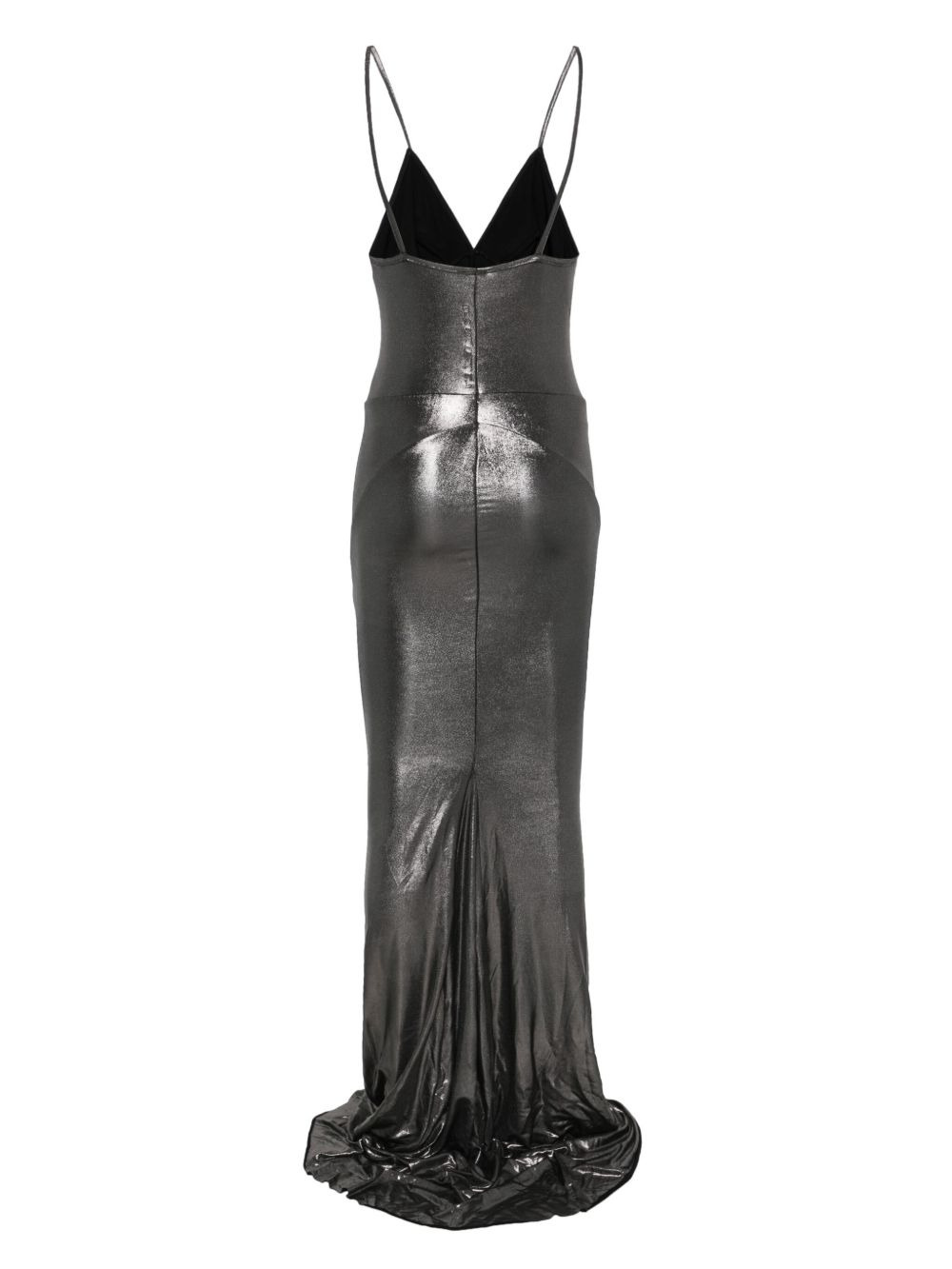 lamé-effect maxi dress - 2