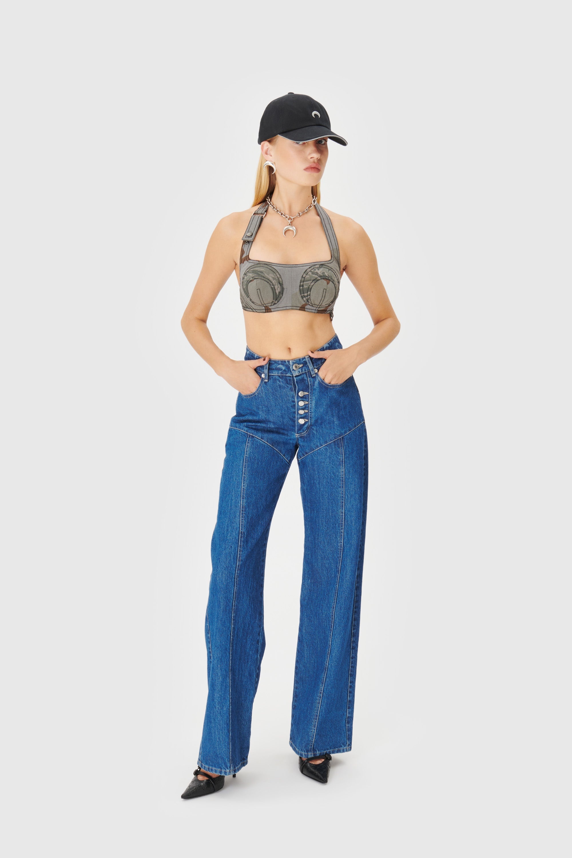 Regenerated Camo Bandeau Top - 2
