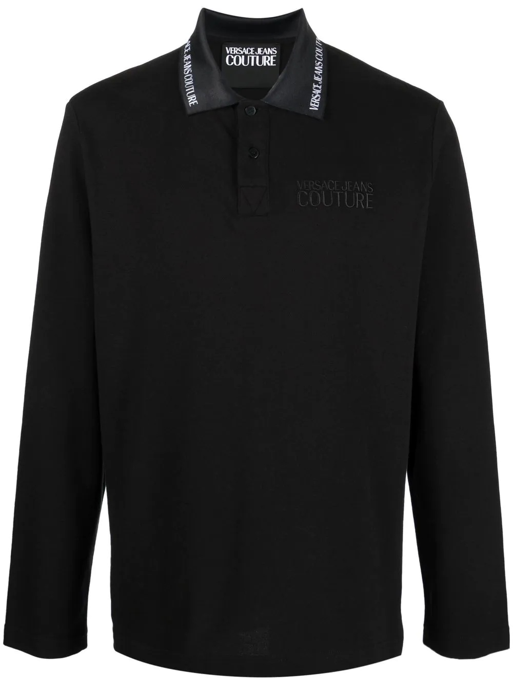 logo embroidered polo shirt - 1