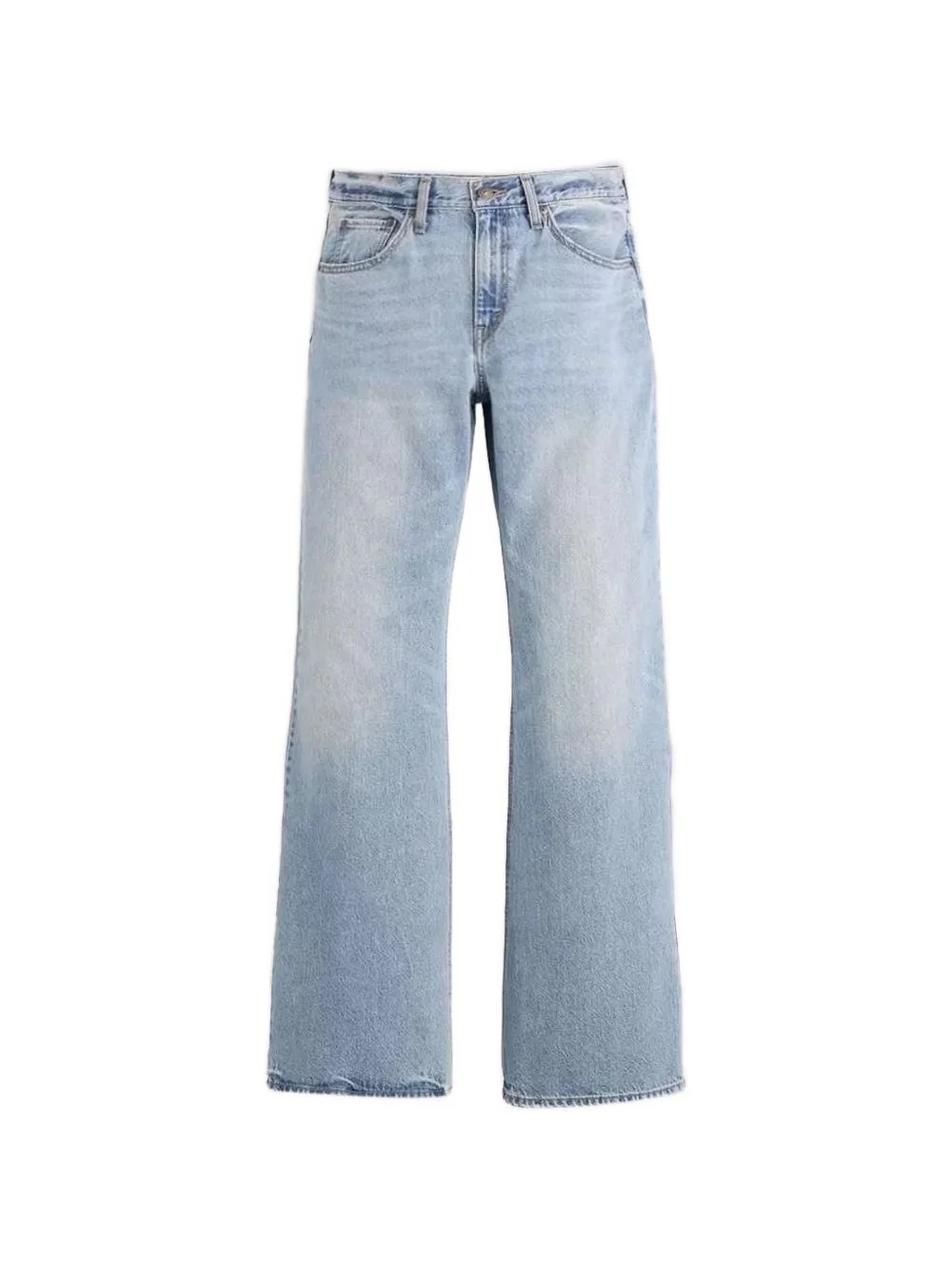 boot-cut cotton jeans - 1
