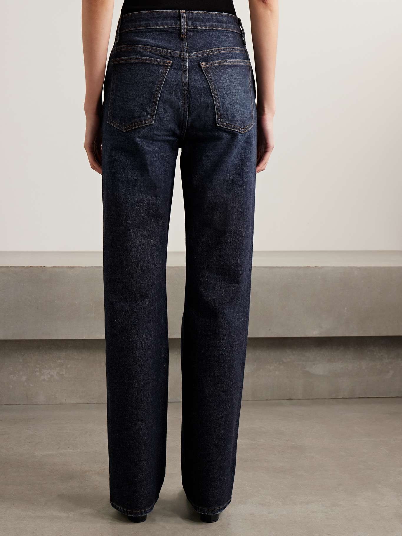 Danielle high-rise straight-leg jeans Dark denim - 3