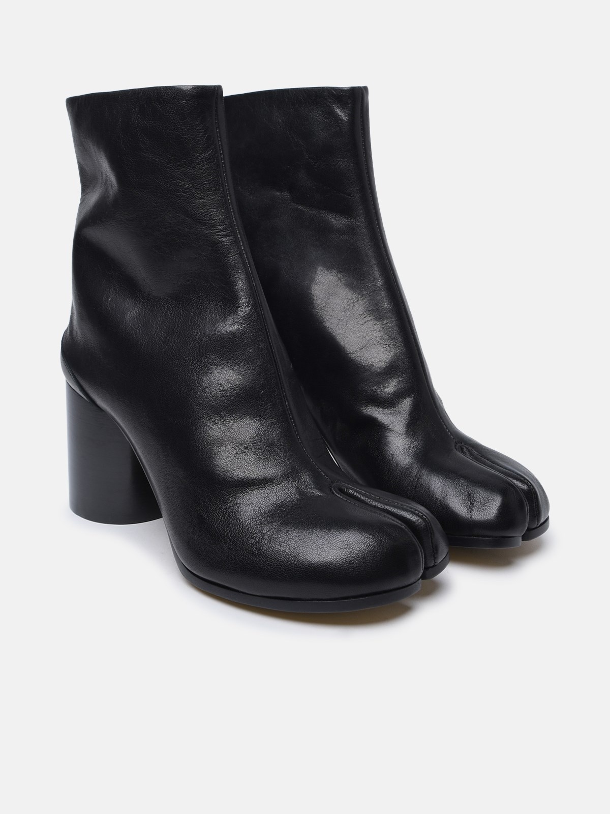 LEATHER TABI ANKLE BOOTS - 2