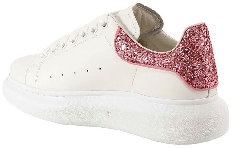 (WMNS) Alexander McQueen Oversized Sneaker 'Beige Pink Glitter' 558945WIA4Y9414 - 4