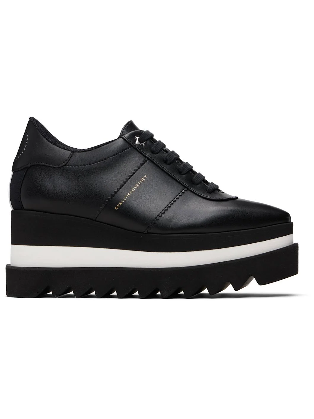 Black Sneak-Elyse Platform Sneakers - 1