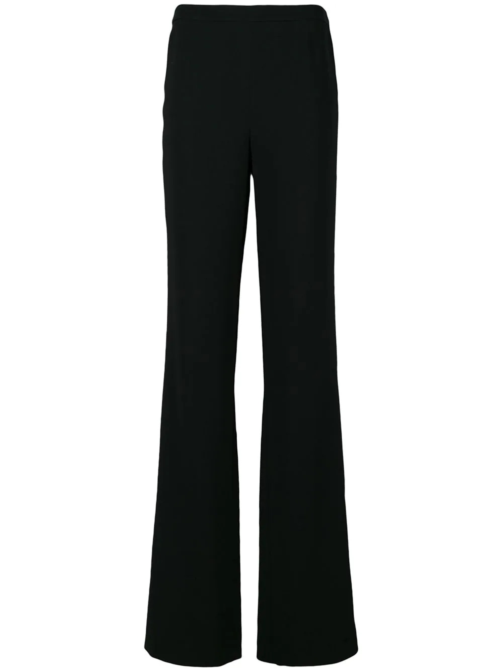 high-waisted flared trousers - 1