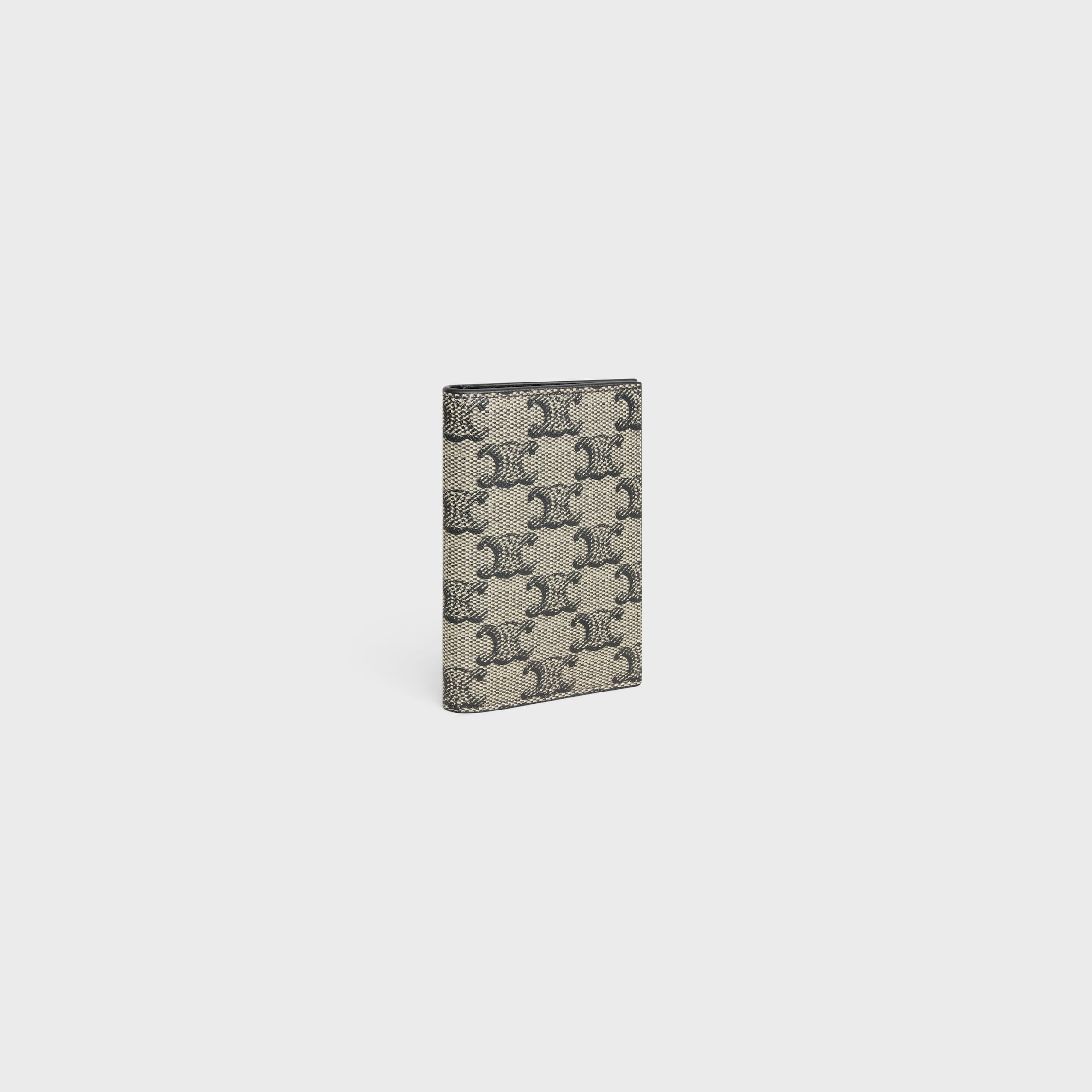 VERTICAL CARD HOLDER in TRIOMPHE CANVAS AND CALFSKIN - 2