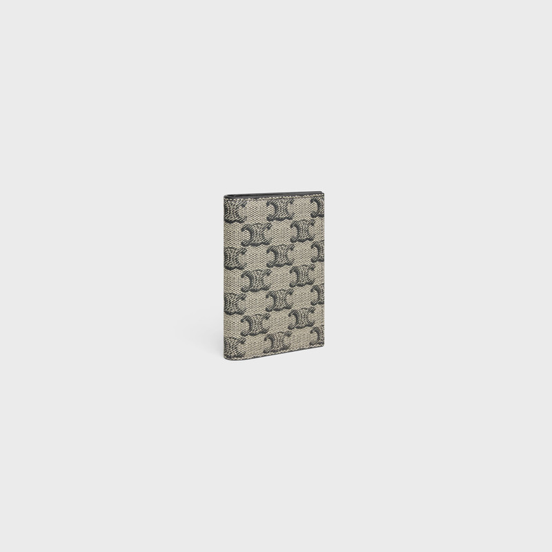 CELINE VERTICAL CARD HOLDER in TRIOMPHE CANVAS AND CALFSKIN outlook