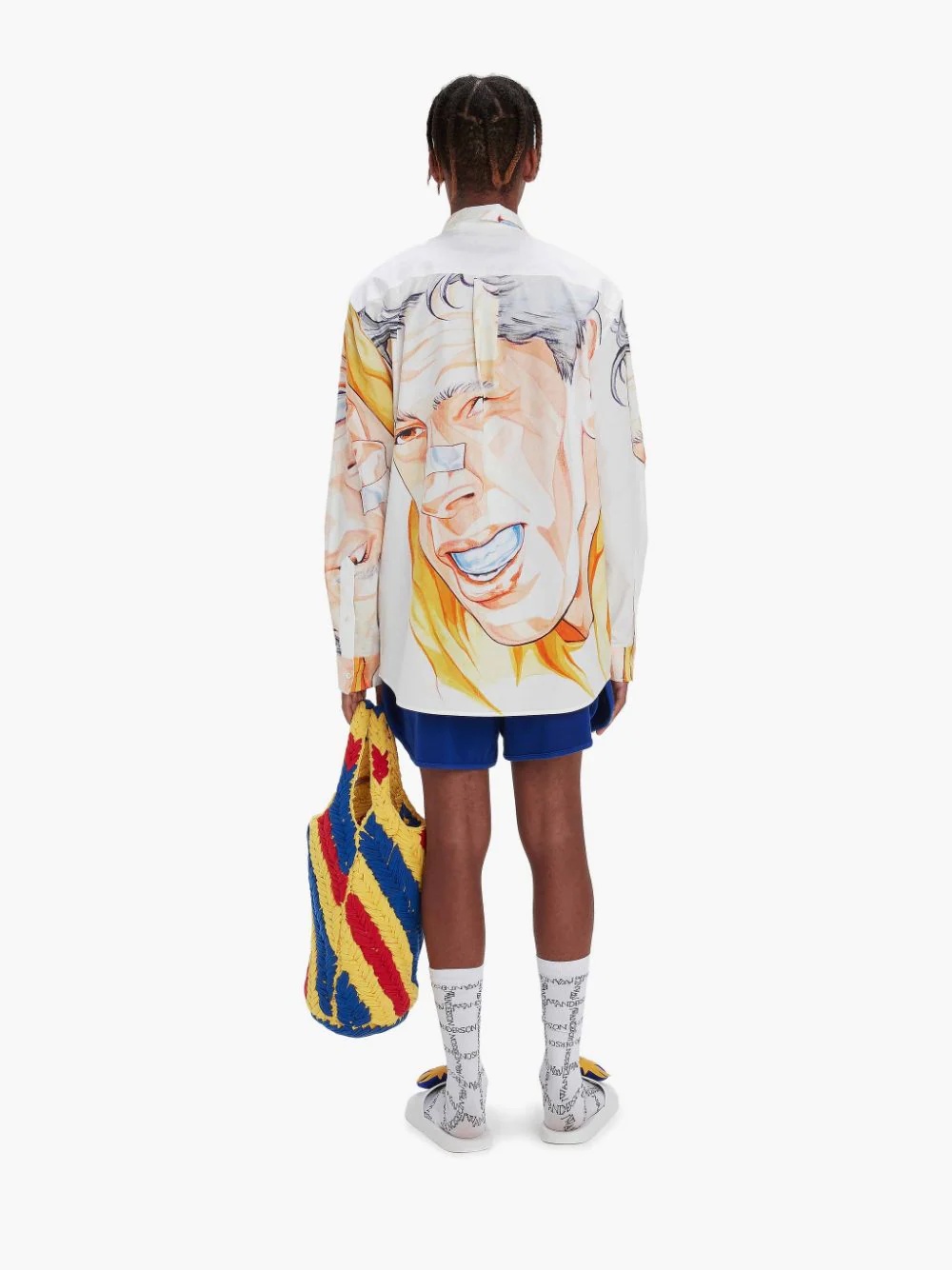 PRINTED JWA LOGO APPLIQUE SHIRT - 4