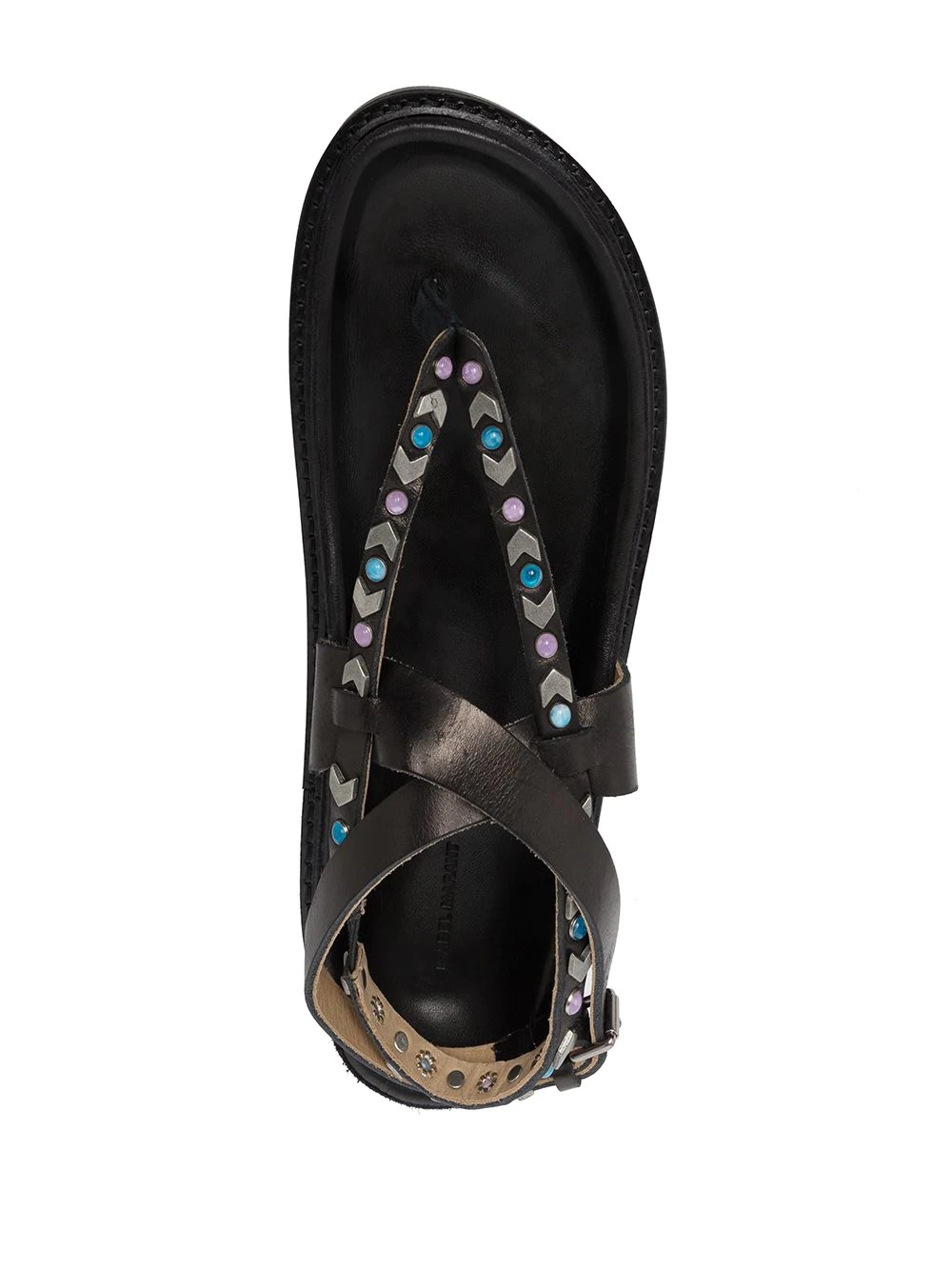 stud-embellished thong-strap sandals - 4