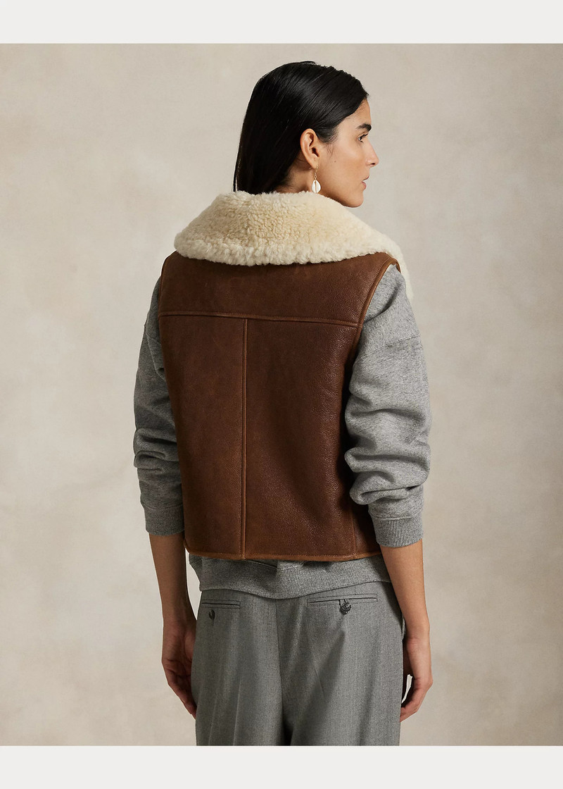 Shearling Full-Zip Vest 4