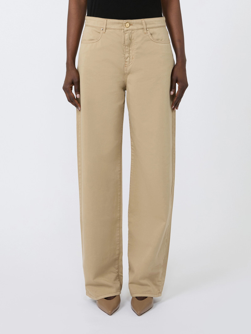 FATUO Cotton satin baggy trousers - COLONIAL 3