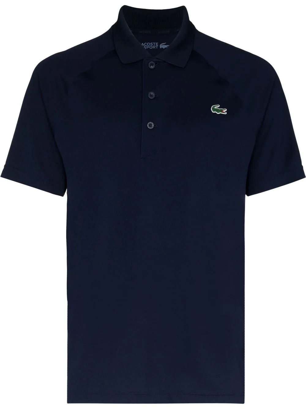 logo-patch short-sleeved polo shirt - 1