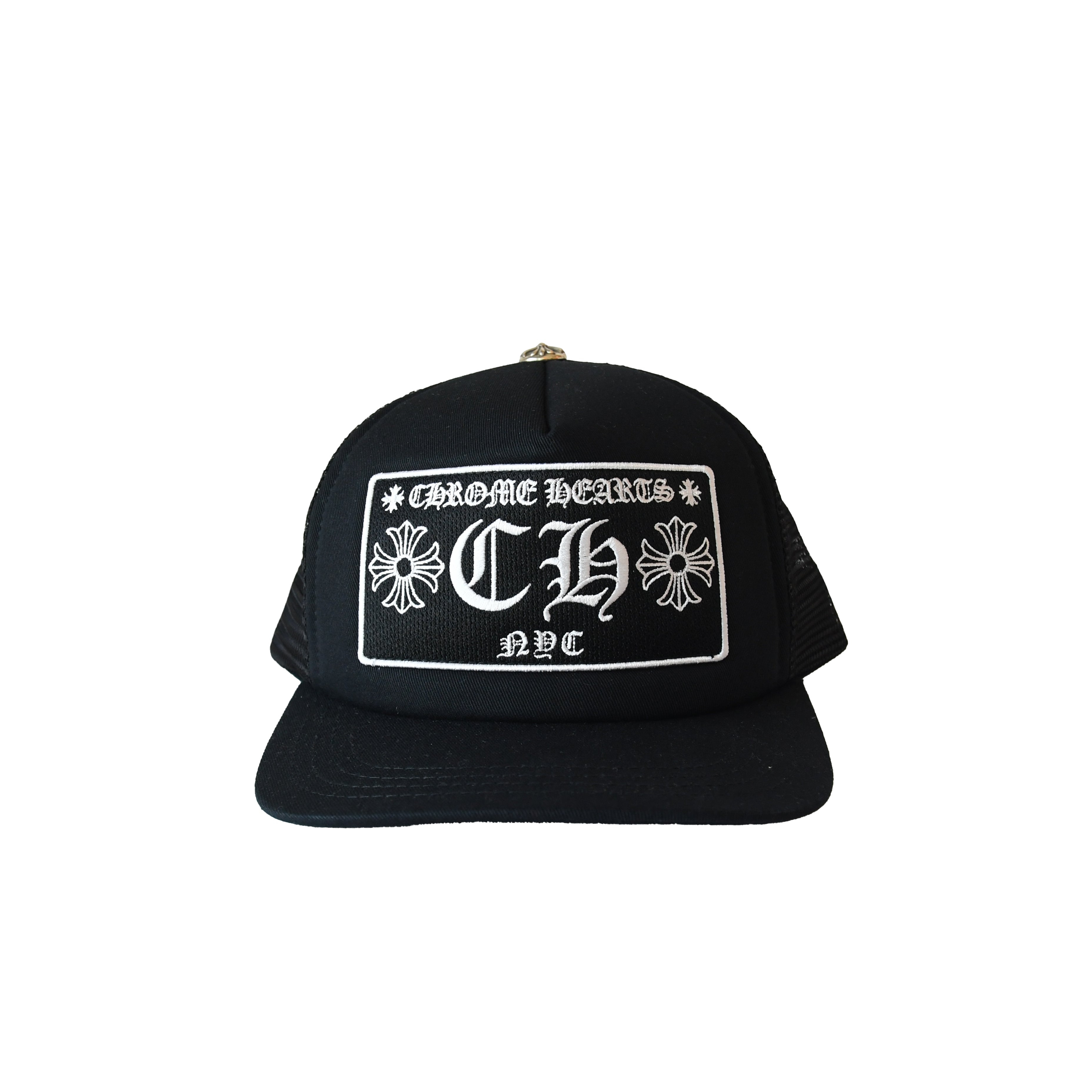 Chrome Hearts CH Hollywood Trucker Hat Black - 1