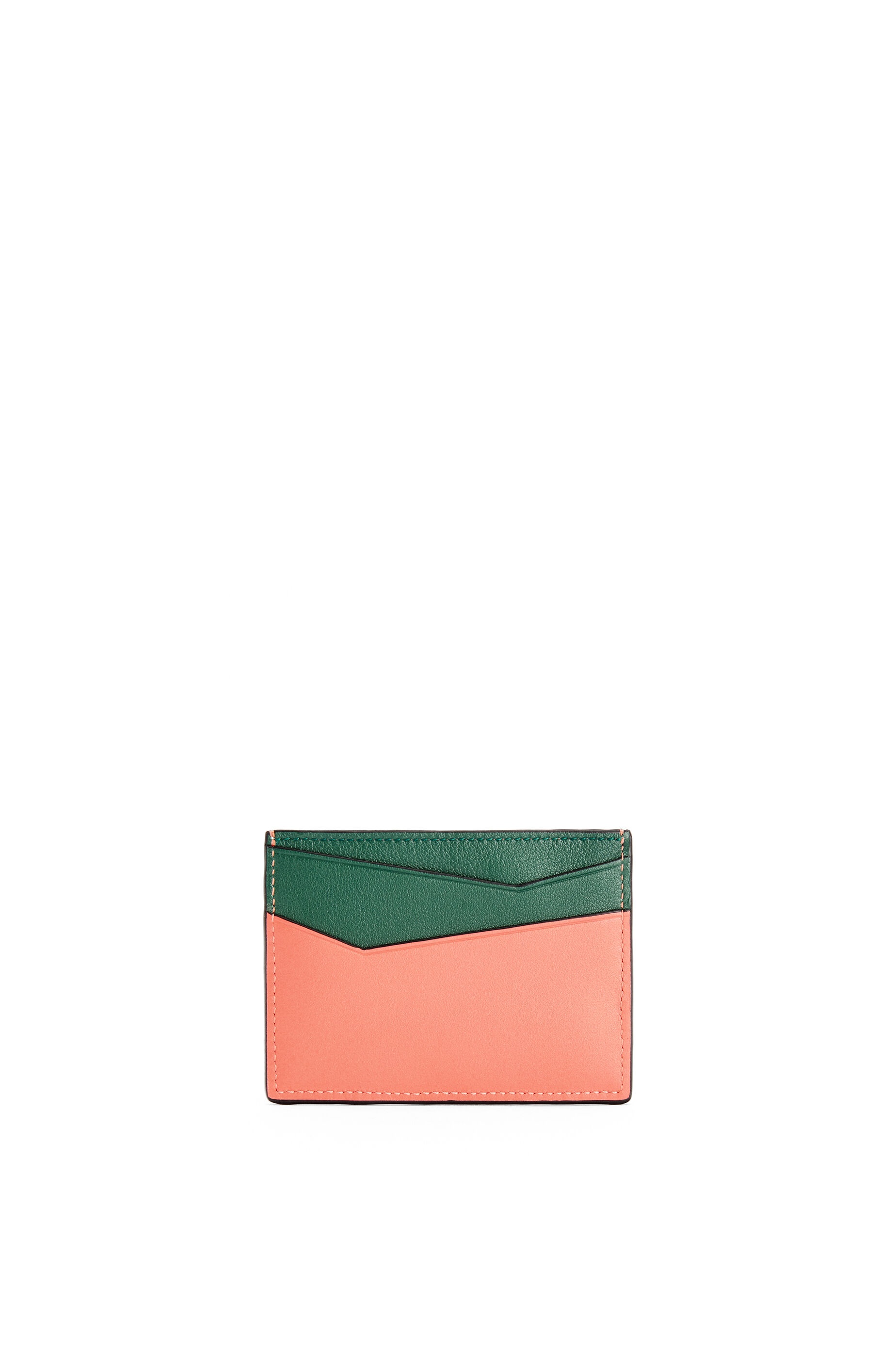 Puzzle plain cardholder in classic calfskin - 2