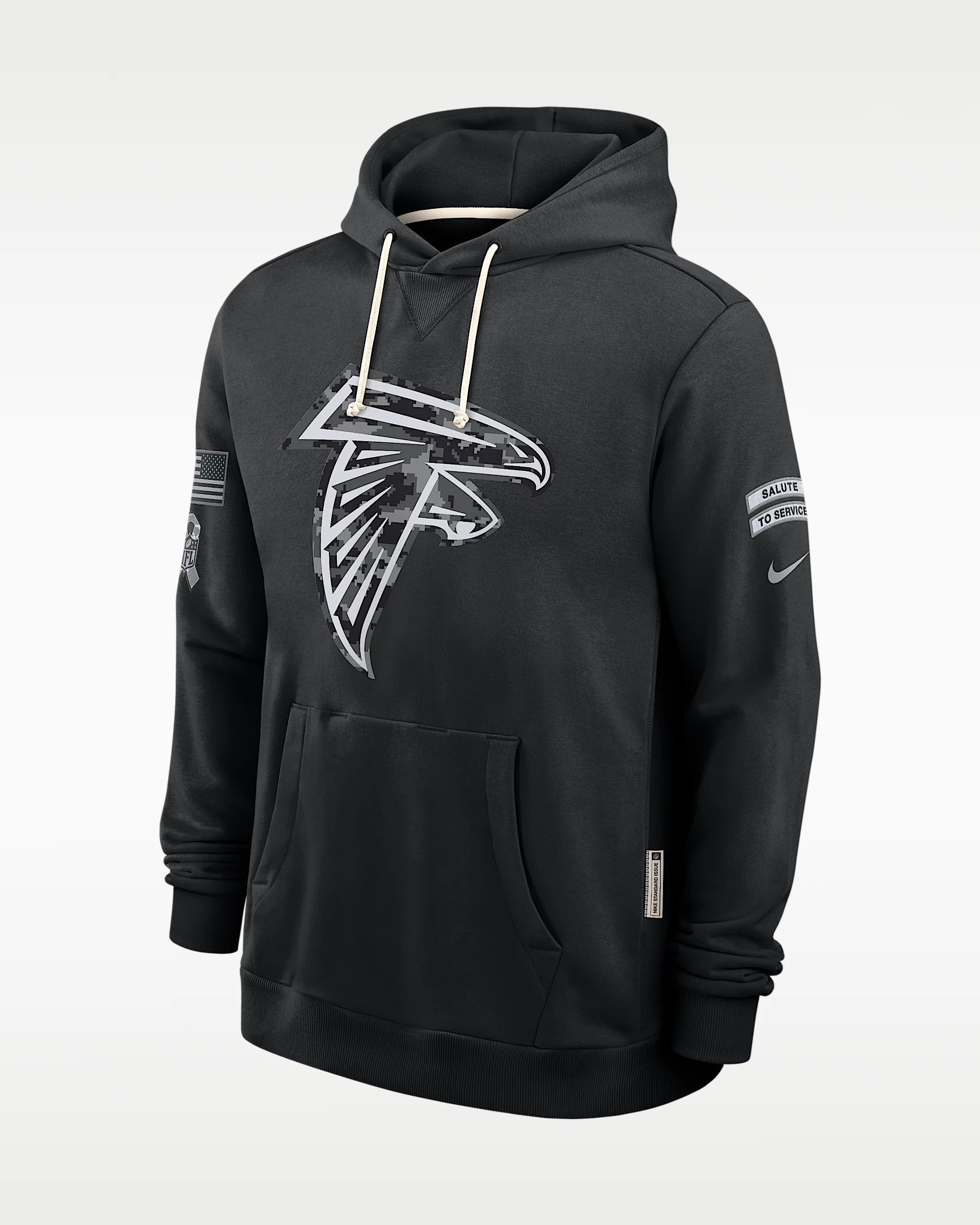 Atlanta Falcons Salute to Service Sideline Men's Nike Dri-FIT NFL Pullover Hoodie - 1