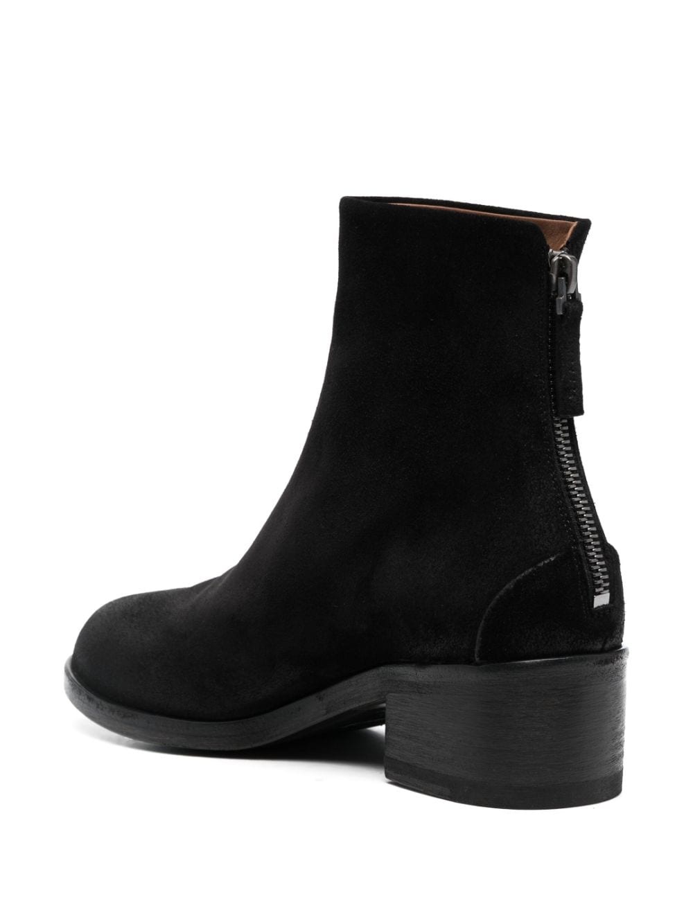 round-toe 50mm leather boots - 4