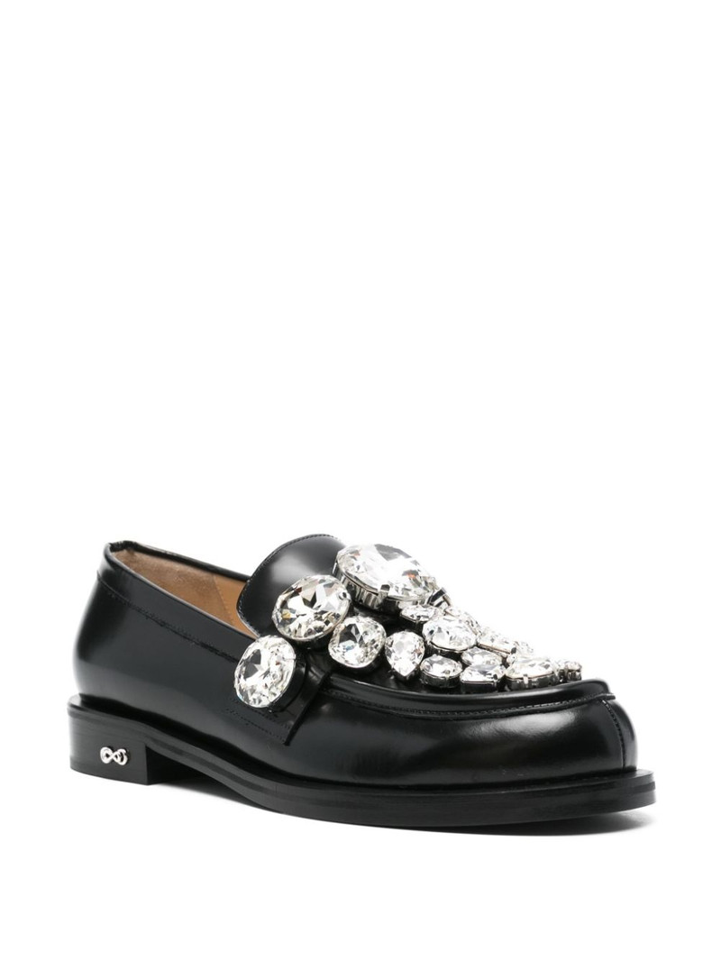 MACH & MACH 크리스탈-embellished loafers outlook