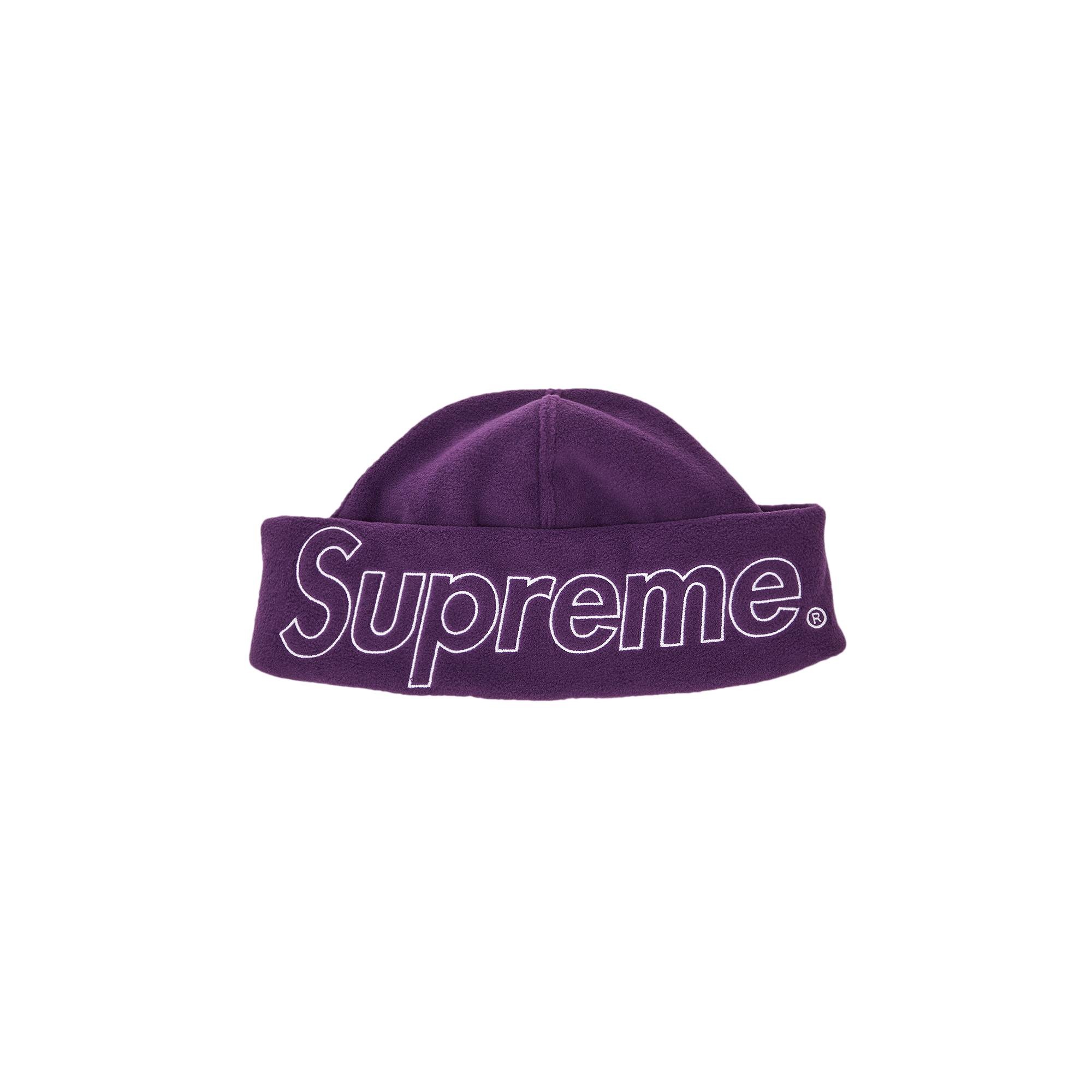 Supreme Polartec Beanie 'Dark Purple' - 1