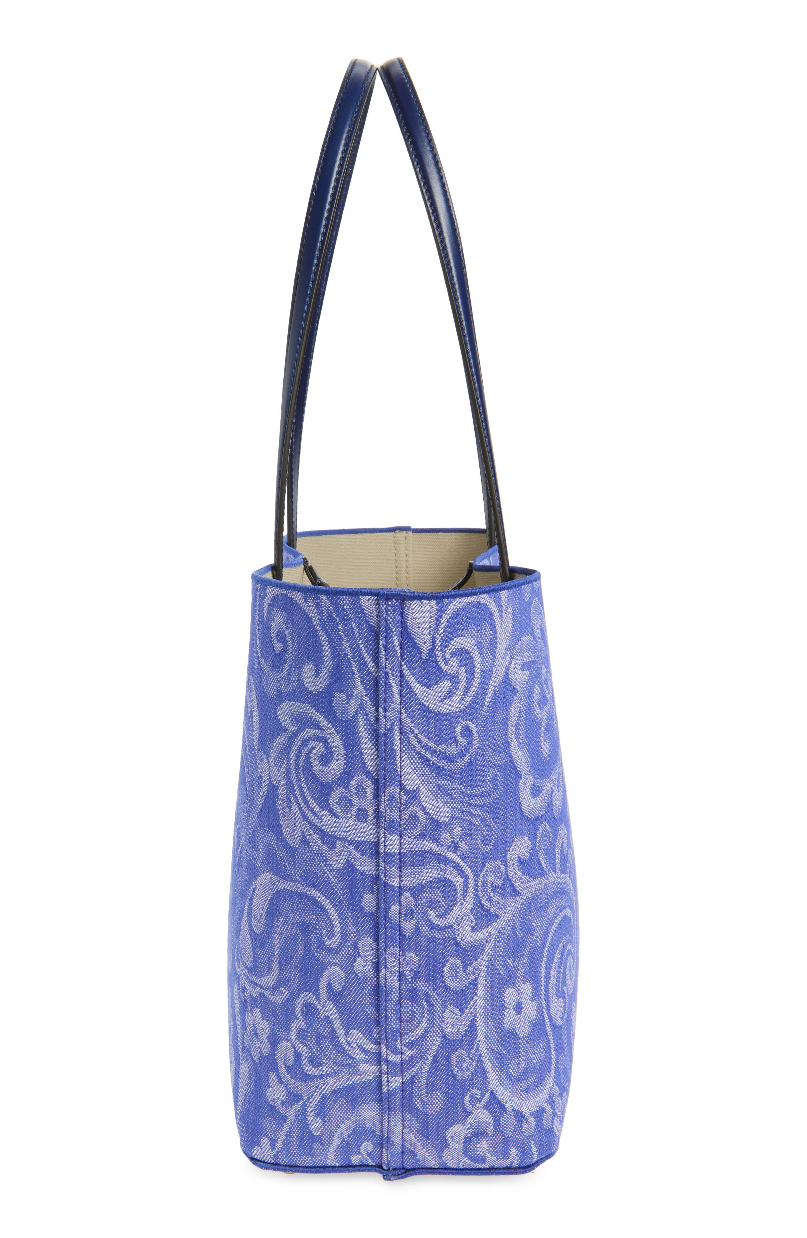 Etro Medium Essential Canvas Shopper in S9880 Multicolour/Pale Blue at Nordstrom - 6