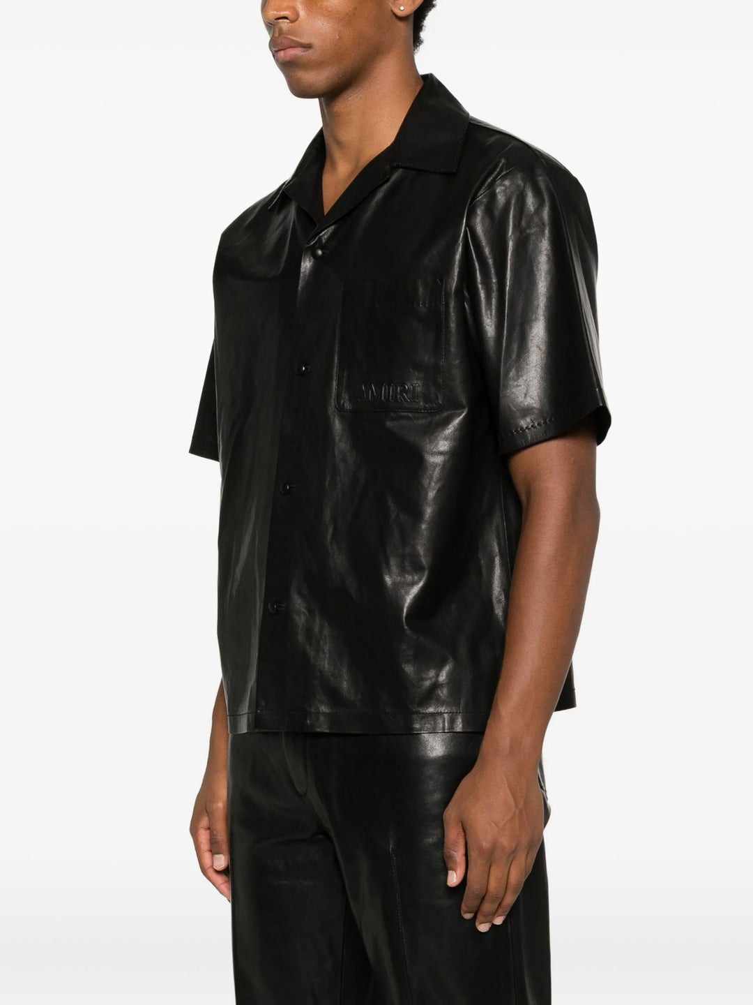 Lightweight Leather Camp Shirt - 3