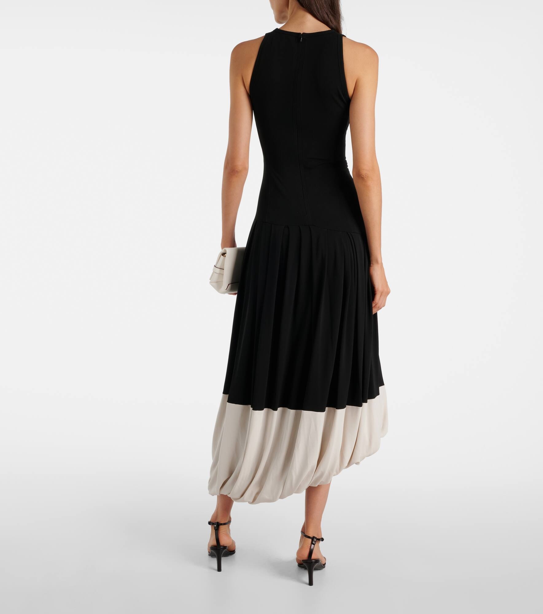 Colorblocked jersey midi dress - 3