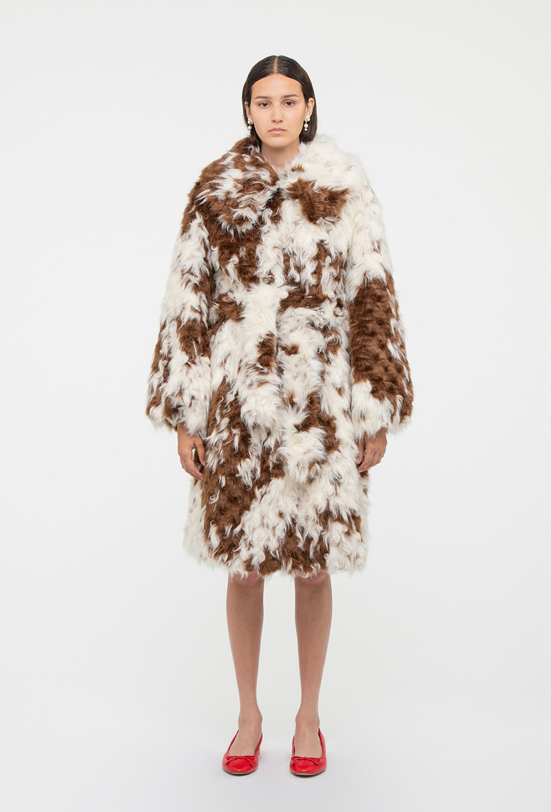 Lincoln Coat - Faux Cowhide 3