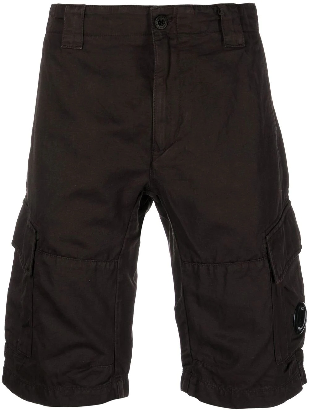 multi-pocket knee-length cargo shorts - 1