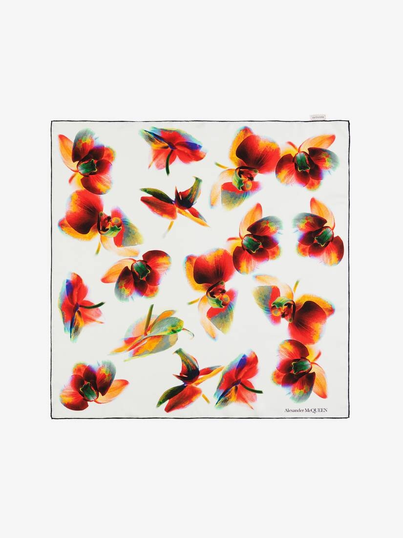Women's Orchid Foulard in Ivory/red - 1