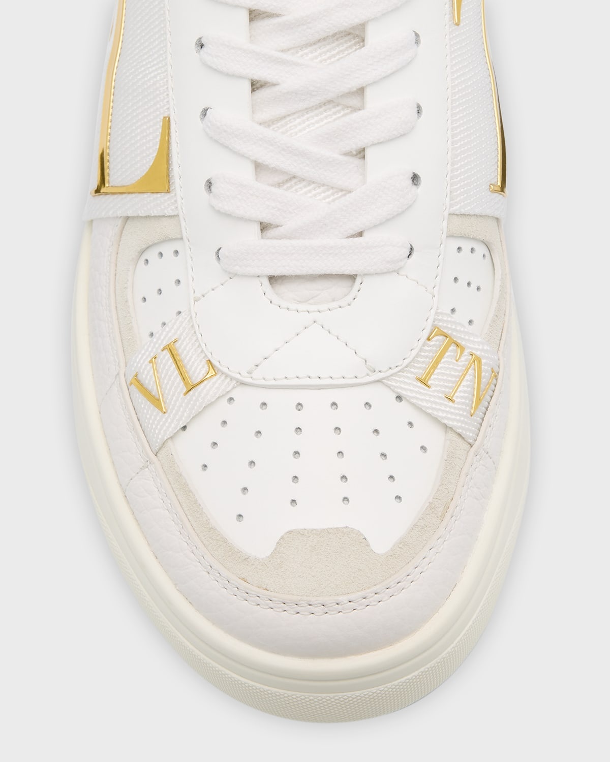 VL7N Metallic Web Logo Low-Top Sneakers - 6